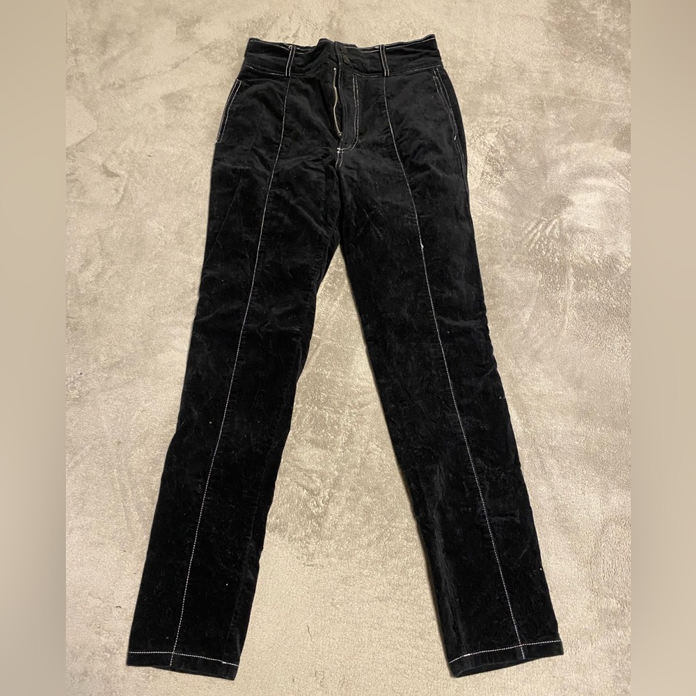 Urban Outfitters Black Corduroy Pants Straight-Leg